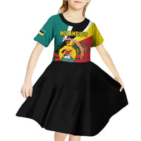Personalized Mozambique Kid Short Sleeve Dress 50 Years Anniversary Independence Day