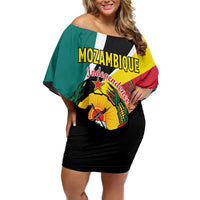 Personalized Mozambique Off Shoulder Short Dress 50 Years Anniversary Independence Day