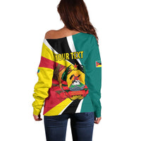Personalized Mozambique Off Shoulder Sweater 50 Years Anniversary Independence Day