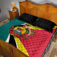 Personalized Mozambique Quilt Bed Set 50 Years Anniversary Independence Day