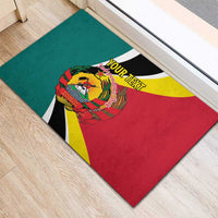 Personalized Mozambique Rubber Doormat 50 Years Anniversary Independence Day