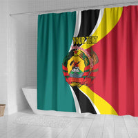 Personalized Mozambique Shower Curtain 50 Years Anniversary Independence Day