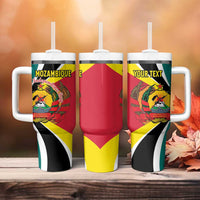 Personalized Mozambique Tumbler With Handle 50 Years Anniversary Independence Day