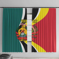 Personalized Mozambique Window Curtain 50 Years Anniversary Independence Day