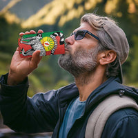 Happy Madagascar Independence Day 4 in 1 Can Cooler Tumbler Ring-Tailed Lemur With Seal Of Madagasikara