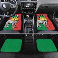 Happy Madagascar Independence Day Car Mats Ring-Tailed Lemur With Seal Of Madagasikara