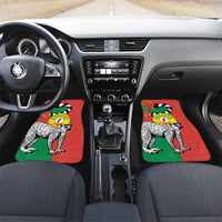 Happy Madagascar Independence Day Car Mats Ring-Tailed Lemur With Seal Of Madagasikara