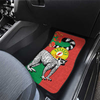 Happy Madagascar Independence Day Car Mats Ring-Tailed Lemur With Seal Of Madagasikara