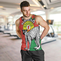 Happy Madagascar Independence Day Men Tank Top Ring-Tailed Lemur With Seal Of Madagasikara