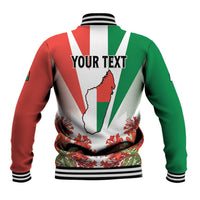 Personalized Madagasikara Baseball Jacket Seal With Poinciana