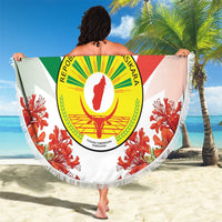 Personalized Madagasikara Beach Blanket Seal With Poinciana
