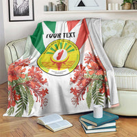 Personalized Madagasikara Blanket Seal With Poinciana