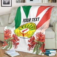Personalized Madagasikara Blanket Seal With Poinciana