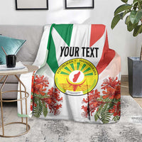 Personalized Madagasikara Blanket Seal With Poinciana