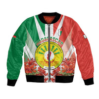 Personalized Madagasikara Bomber Jacket Seal With Poinciana