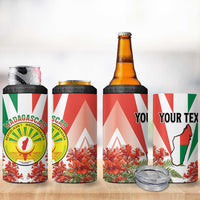 Personalized Madagasikara 4 in 1 Can Cooler Tumbler Seal With Poinciana