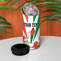 Personalized Madagasikara 4 in 1 Can Cooler Tumbler Seal With Poinciana