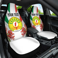 Personalized Madagasikara Car Seat Cover Seal With Poinciana