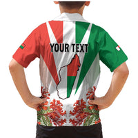 Personalized Madagasikara Family Matching Mermaid Dress and Hawaiian Shirt Seal With Poinciana