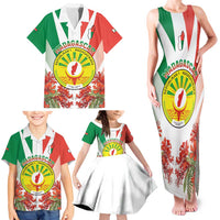 Personalized Madagasikara Family Matching Tank Maxi Dress and Hawaiian Shirt Seal With Poinciana