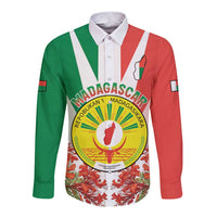 Personalized Madagasikara Long Sleeve Button Shirt Seal With Poinciana