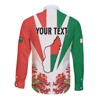 Personalized Madagasikara Long Sleeve Button Shirt Seal With Poinciana