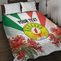 Personalized Madagasikara Quilt Bed Set Seal With Poinciana