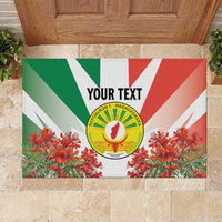 Personalized Madagasikara Rubber Doormat Seal With Poinciana