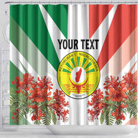 Personalized Madagasikara Shower Curtain Seal With Poinciana