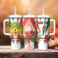 Personalized Madagasikara Tumbler With Handle Seal With Poinciana