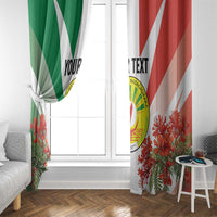 Personalized Madagasikara Window Curtain Seal With Poinciana