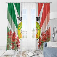 Personalized Madagasikara Window Curtain Seal With Poinciana