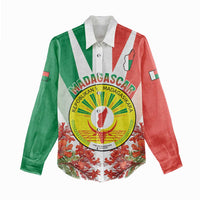 Personalized Madagasikara Women Casual Shirt Seal With Poinciana