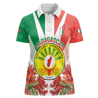 Personalized Madagasikara Women Polo Shirt Seal With Poinciana