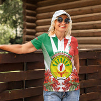 Personalized Madagasikara Women Polo Shirt Seal With Poinciana