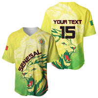 Custom Senegal Lions of Teranga Baseball Jersey Rise to Glory