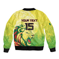 Custom Senegal Lions of Teranga Bomber Jacket Rise to Glory