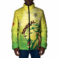 Custom Senegal Lions of Teranga Padded Jacket Rise to Glory