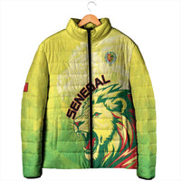 Custom Senegal Lions of Teranga Padded Jacket Rise to Glory