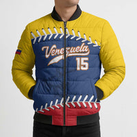 Custom Venezuela Baseball Champions Bomber Puffer Jacket Vinotinto Glory 2026