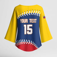 Custom Venezuela Baseball Champions Kimono Sleeve Blouse Vinotinto Glory 2026