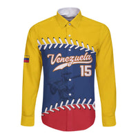 Custom Venezuela Baseball Champions Long Sleeve Button Shirt Vinotinto Glory 2026