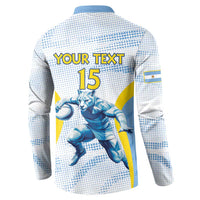 Argentina Rugby Custom Button Sweatshirt Pumas Mascot - Sporty Style