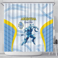 Argentina Rugby Custom Shower Curtain Pumas Mascot - Sporty Style