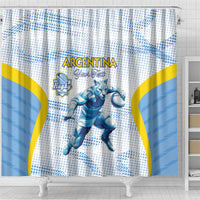 Argentina Rugby Custom Shower Curtain Pumas Mascot - Sporty Style