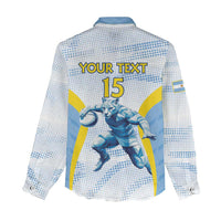 Argentina Rugby Custom Women Casual Shirt Pumas Mascot - Sporty Style