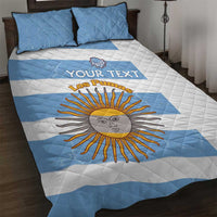 Argentina Rugby Custom Quilt Bed Set Go Los Pumas