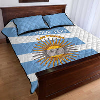 Argentina Rugby Custom Quilt Bed Set Go Los Pumas