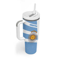 Argentina Rugby Custom Tumbler With Handle Go Los Pumas