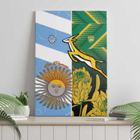 South Africa and Argentina Rugby Canvas Wall Art Springboks With Los Pumas